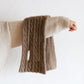 DOUBLE CABLE SCARF